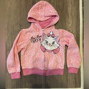 Vintage 2000s Y2K Disney Aristocats Marie Kids Sweatshirt Top Shirt Hoodie Sz 5